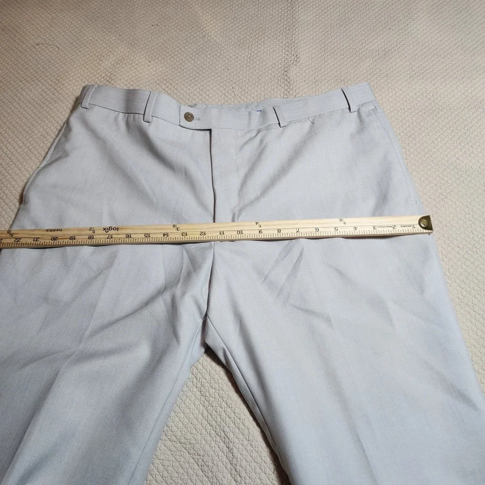 NWT MADE By Cam Newton Men's Gray Flat Front Golf Dress Summer Pants 38×30